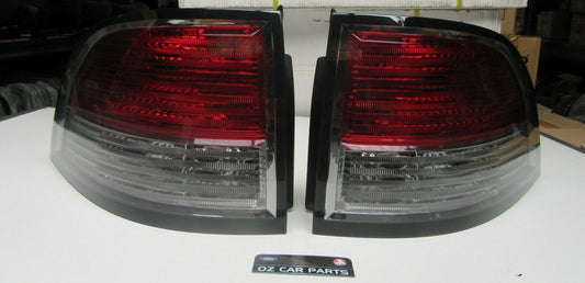 HOLDEN COMMODORE VE VF STATION WAGON TAIL LIGHTS SMOKEY SS SV6 OMEGA EVOKE PAIR