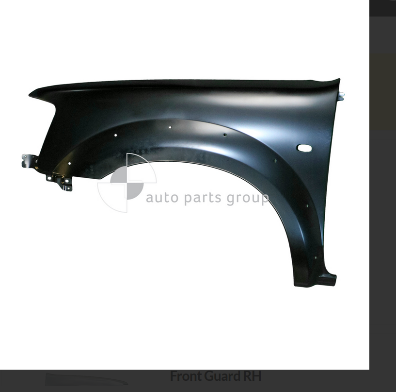 GENUINE LEFT FRONT GUARD FOR FORD RANGER 12/06-3/09 FLARE & BLINKER HO ...