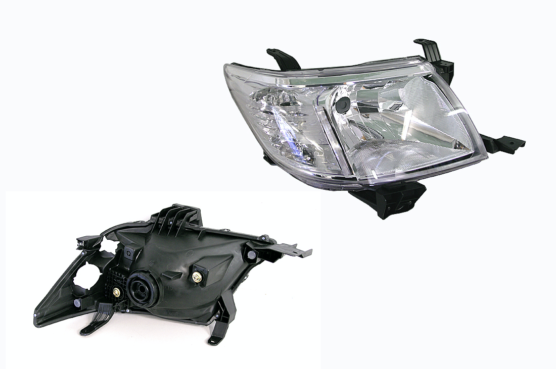 HEAD LIGHT LAMP DRIVER SIDE RIGHT HAND FOR TOYOTA HILUX 2011-2015 CHROME NEW