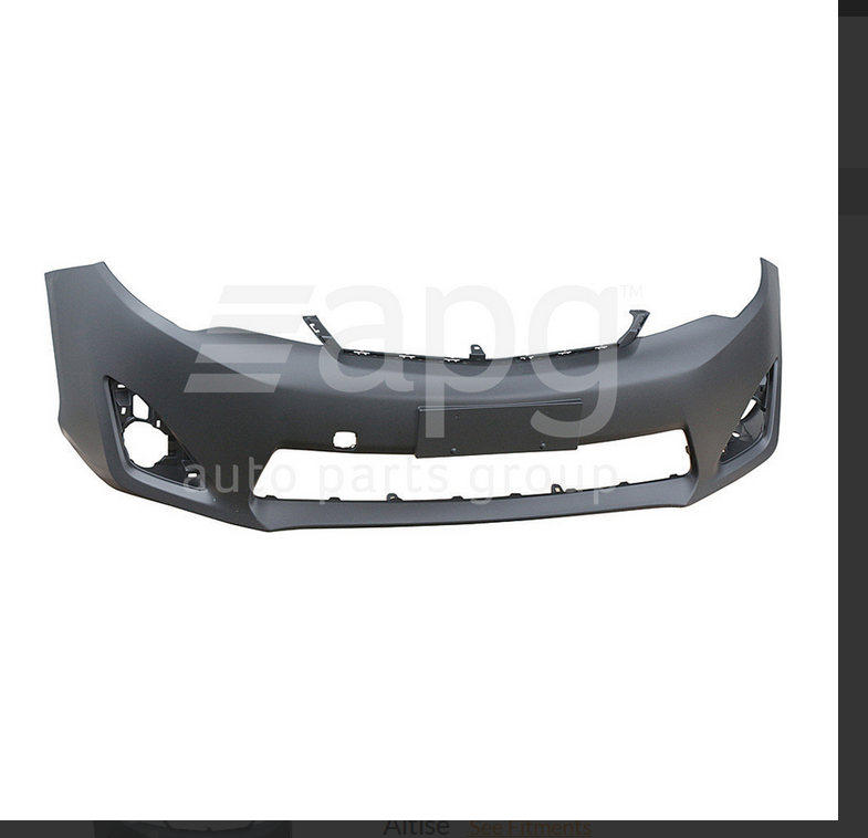 NEW FRONT BAR COVER BUMPER FOR TOYOTA CAMRY ASV50 ALTISE 10/2011-4/2015