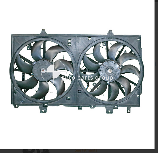 NEW RADIATOR FAN FOR NISSAN X-TRAIL T-32 3/2014-2/2017 2.0L MR20 2.5L QR25 PETRO