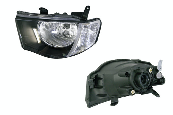 NEW LEFT SIDE HEADLIGHT FOR MITSUBISHI TRITON MN 08/2009 12/2014 CLEAR BLINKER