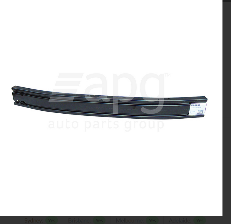 GENUINE Front Bar Reinforcement FOR TOYOTA COROLLA ZRE172-R 12/2013-ON  SEDAN