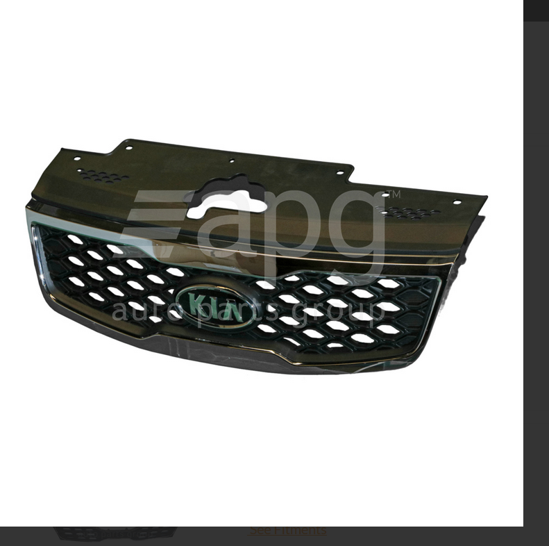 GENUINE FRONT GRILLE FOR KIA RIO 7/2009-6/2011 - 4 / 5-DOOR