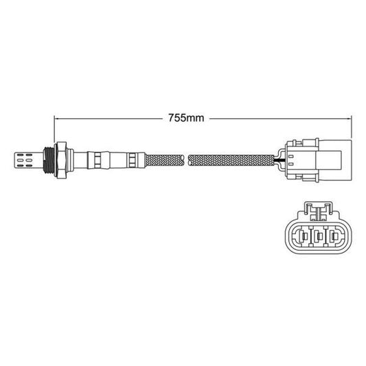 NEW Exhaust O2 Oxygen Sensor FOR Nissan 300ZX (Z32): 3.0L V6 (VG30DE / VG30DETT