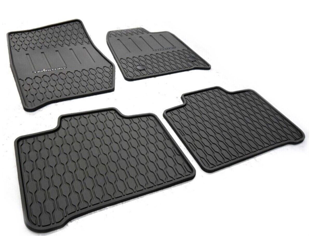 GENUINE FRONT RUBBER FLOOR MAT SET FOR FORD TERRITORY SZ ALL MODELS