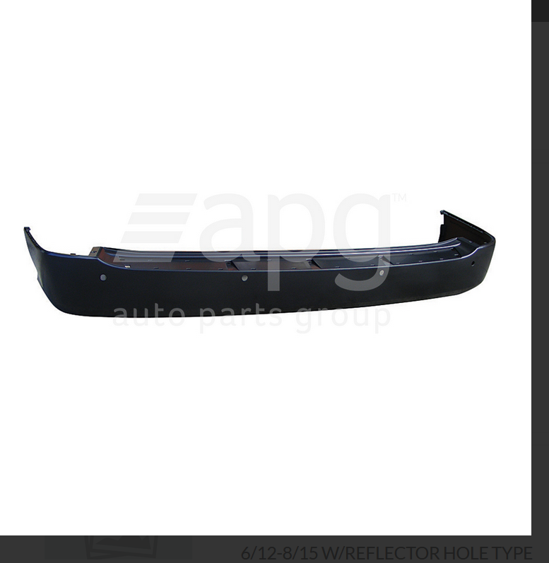 GENUINE REAR BUMPER BAR FOR HYUNDAI ILOAD IMAX 2/08-9/15 TAILGATE&SENSOR TYPE