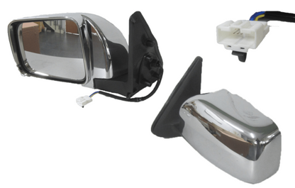 NEW LEFT SIDE DOOR MIRROR FOR NISSAN PATROL GU 12/1997-05/2015 CHROME 3-PIN