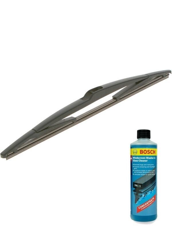 Bosch Rear Wiper Blade 350mm + Windshield Washer Fluid Fits Ford, Mazda, Mitsubi