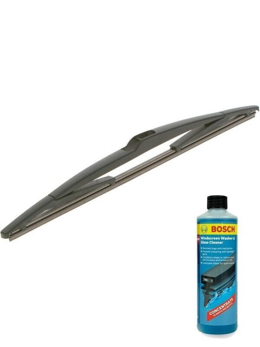 Bosch Rear Wiper Blade 350mm + Windshield Washer Fluid Fits Ford, Mazda, Mitsubi