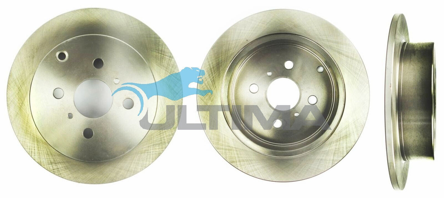 PAIR REAR Disc Brake Rotor FOR TOYOTA PRIUS HYBRID 1.5L 2000-2003 NHW11R