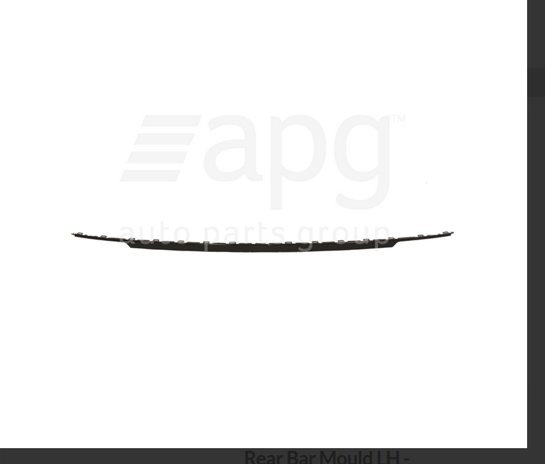 Genuine Rear BAR CENTER MOULD FOR Volkswagen Tiguan 5N Wolfsburg Edition 9/2018-