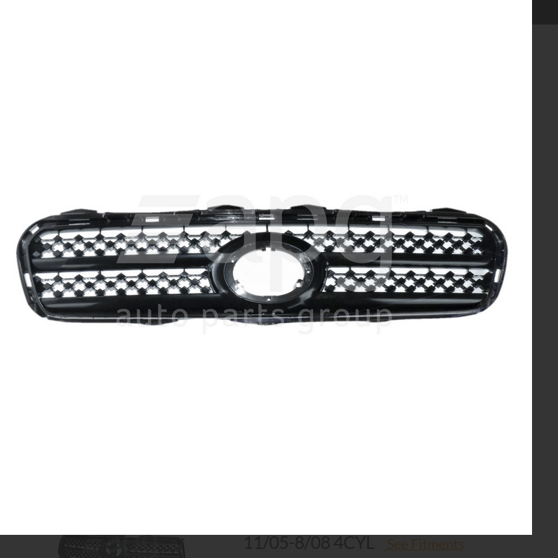 NEW FRONT GRILLE FOR TOYOTA RAV4 11/2005-8/2008 4-CYL RAV-4