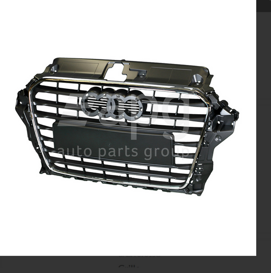 NEW FRONT GRILLE FOR AUDI A3 5/2013-5/2016 5-DOOR BASE STONE GREY A-3