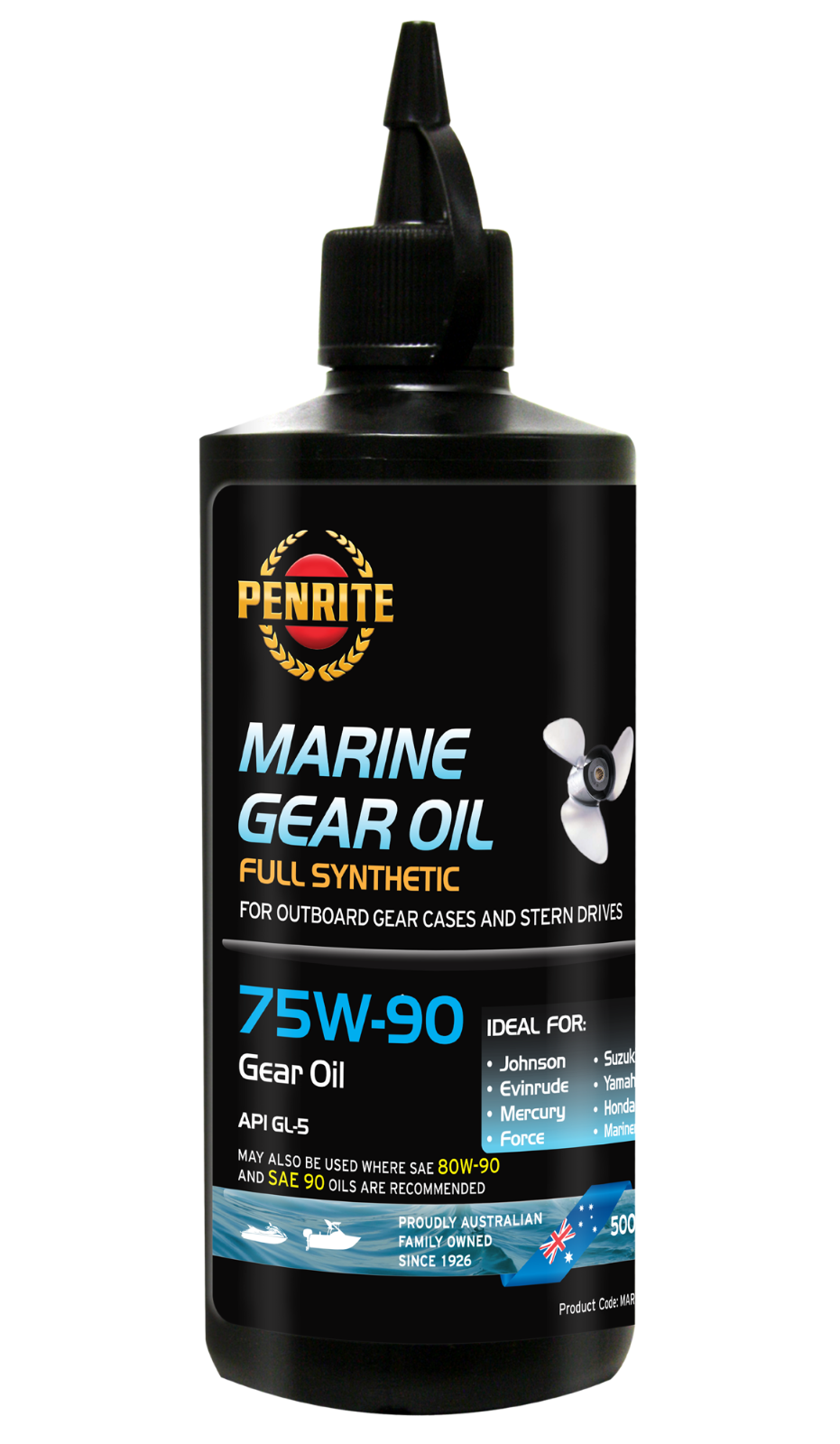 MARINE GEAR OIL 75W-90 (Full Syn.) PENRITE Full Synthetic (Blue) *MAR75900005*