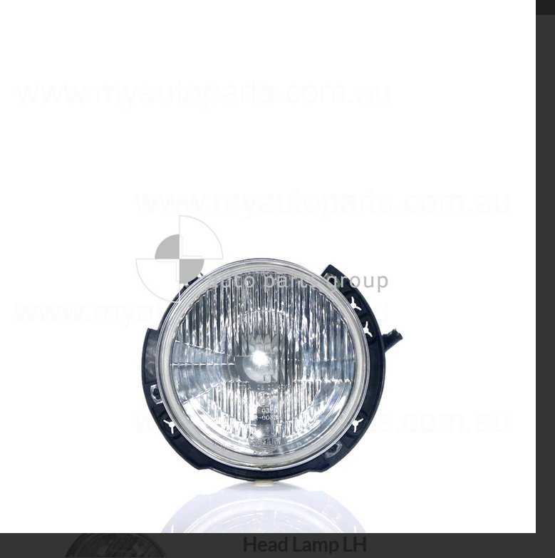 GENUINE LEFT HEADLIGHT FOR JEEP WRANGLER JK 2/4DR 4X4 WAGON 12/2006-2/2011