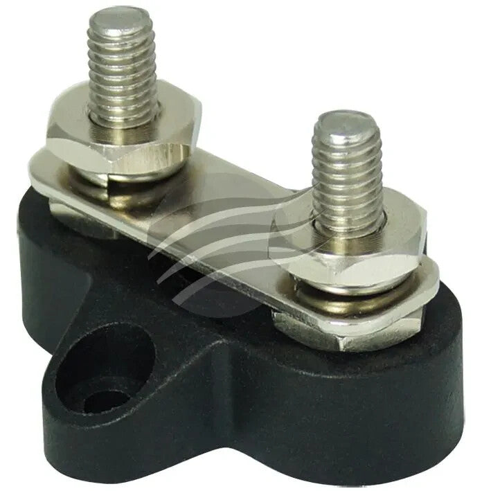 NEW HEAVY DUTY DUAL WIRE CONNECTER M8 45.3 x 43 x 32.5mm BLACK