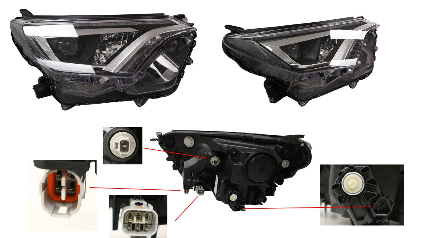 NEW DRIVER SIDE HEADLIGHT FOR TOYOTA RAV4 40 SERIES 2 12/2015 ~ 12/2018