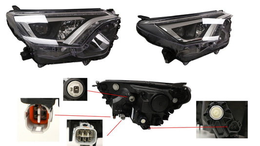 NEW DRIVER SIDE HEADLIGHT FOR TOYOTA RAV4 40 SERIES 2 12/2015 ~ 12/2018