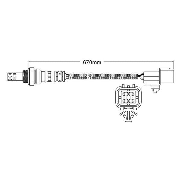 NEW Exhaust O2 Oxygen Sensor FOR Mitsubishi Pajero NL 3.5L 6G74 V6 engine)