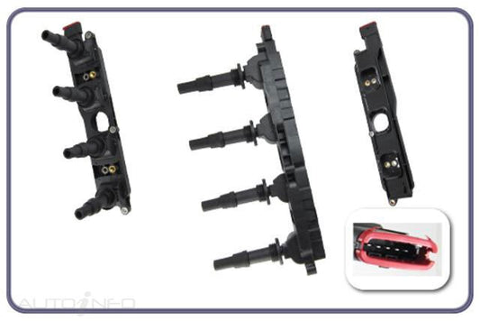 NEW IGNITION COIL SET FOR HOLDEN ASTRA TS AH CD CDX 1.8L 1998-2007 COMPLETE