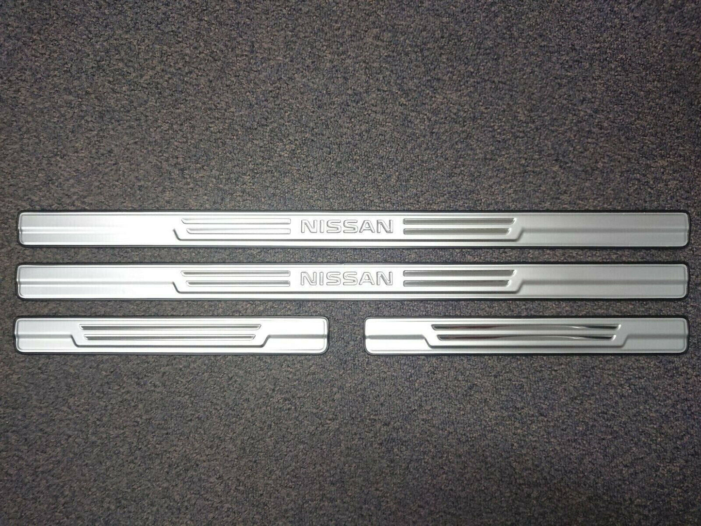 X-4 Stainless Scuff plates SET FOR NISSAN NAVARA D23 D-23