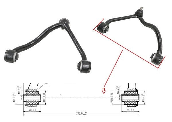 NEW RIGHT FRONT UPPER CONTROL ARM FOR KIA SORENTO BL 09/2006 - 07/2009 COMPLETE