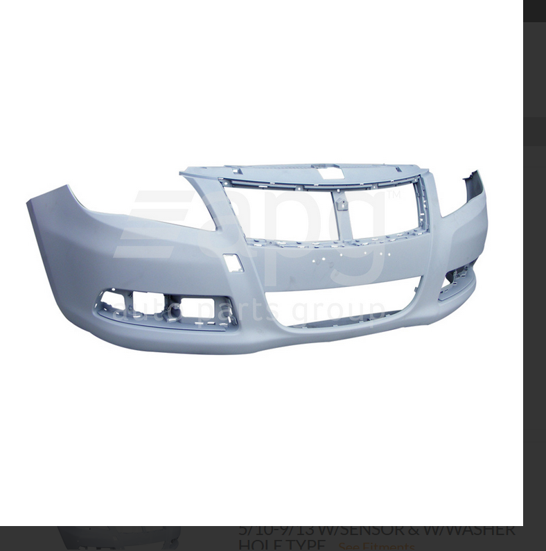 GENUINE FRONT BAR COVER BUMPER FOR Suzuki Kizashi FR 5/10- 9/13 W/O SENSOR TYPE