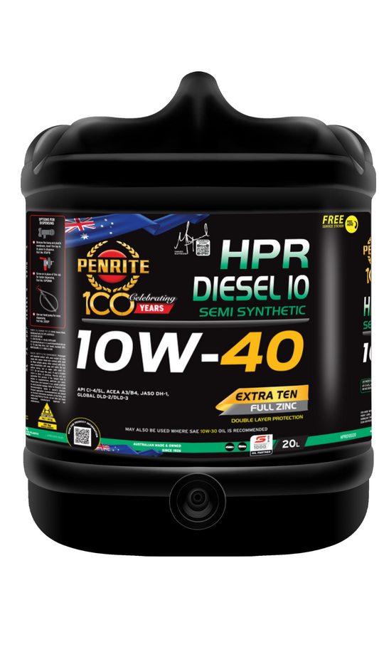 20-LITRE PENRITE ENGINE OIL *HPRD10020* HPR DIESEL 10 10W-40 (Semi Synthetic)