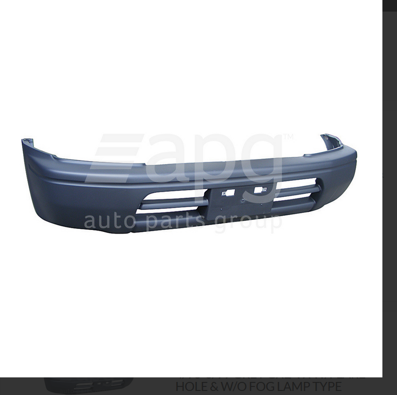 NEW FRONT BUMPER BAR FOR TOYOTA PRADO 4/96-6/99 GXL/VX BLACK W/FLARE & W/O FOG