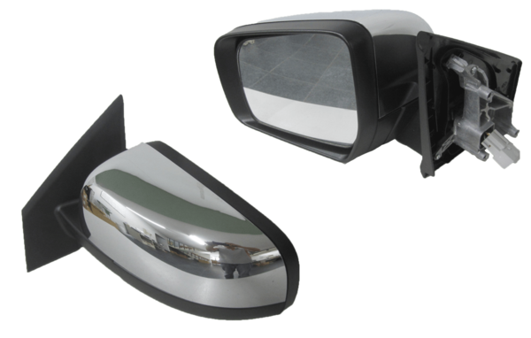 NEW LEFT SIDE DOOR MIRROR FOR MAZDA BT-50 UP/UR 10/2011-05/2020 CHROME 3-PIN