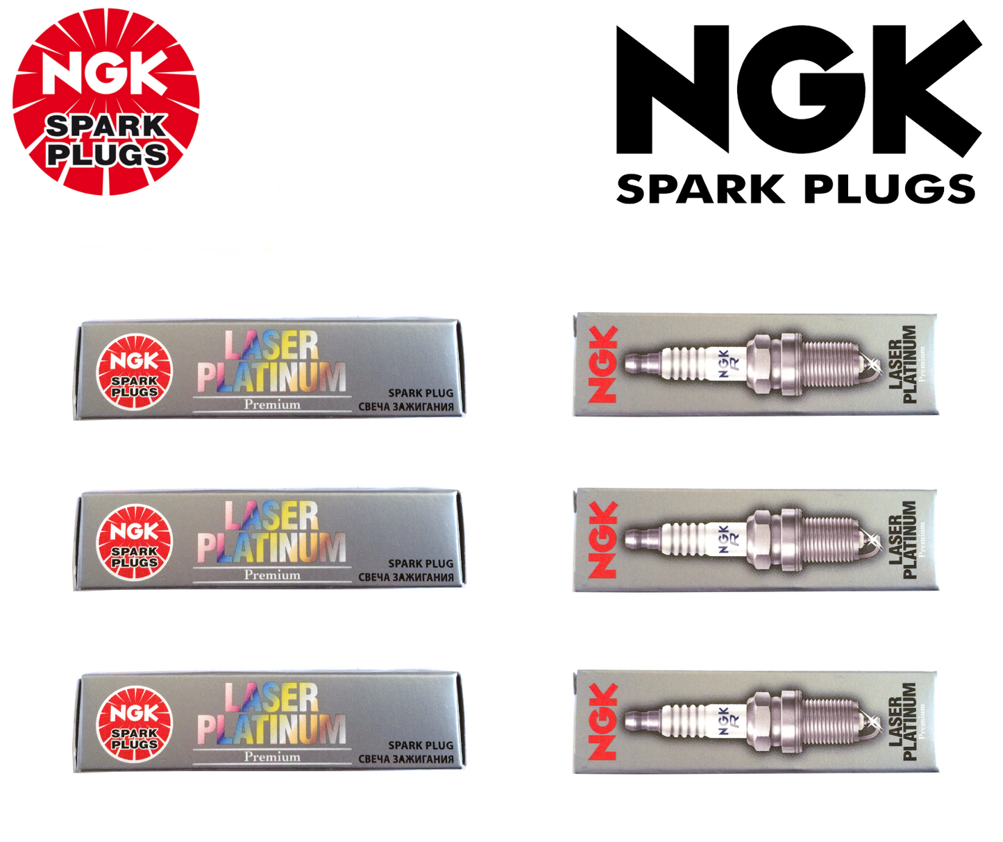 6 x GENUINE NGK LASER IRIDIUM SPARK PLUG SET FOR KIA CARNIVAL LE LS 2.5L V6 KV11