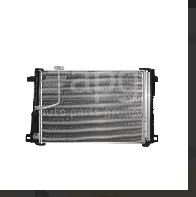 NEW AC CONDENSER FOR Mercedes-benz C Class 8/2007-12/2009  16 mm 8MM FIN