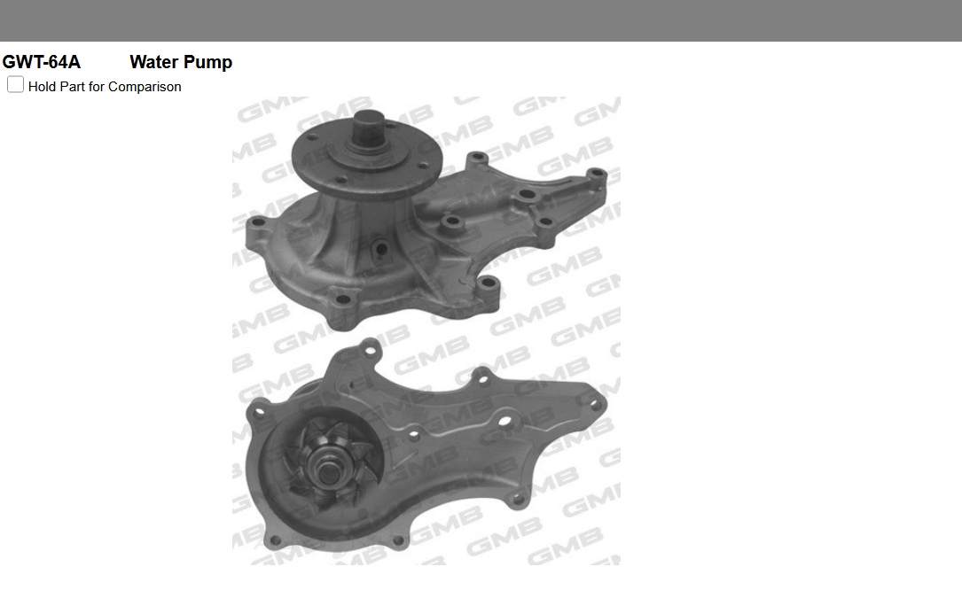 GENUINE GMB WATER PUMP+GASKET+Silicone FOR Toyota Land Cruiser 2.4 RJ70R Hardtop