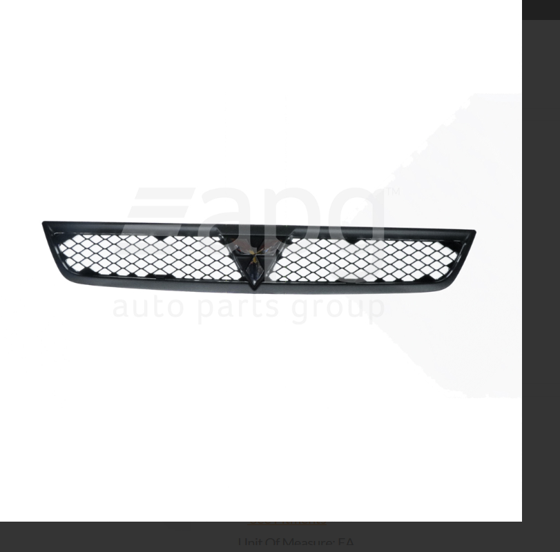 GENUINE FRONT GRILLE FOR MITSUBISHI LANCER 9/07-7/08 4-DOOR/5-DOOR BLACK ES VR