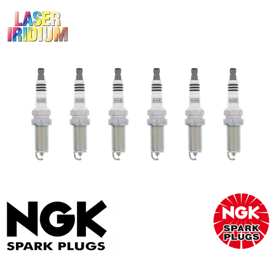 6x LASER IRIDIUM NGK SPARK PLUG SET FOR  Lexus GS450h GWS191R 3.5L V6 (2GR-FSE)