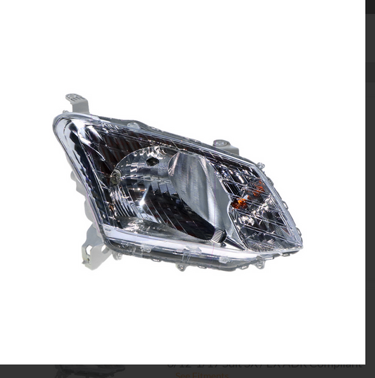 GENUINE RIGHT HEADLIGHT FOR ISUZU D-MAX 6/12-1/17 Suit SX & EX HALOGEN TYPE DMAX