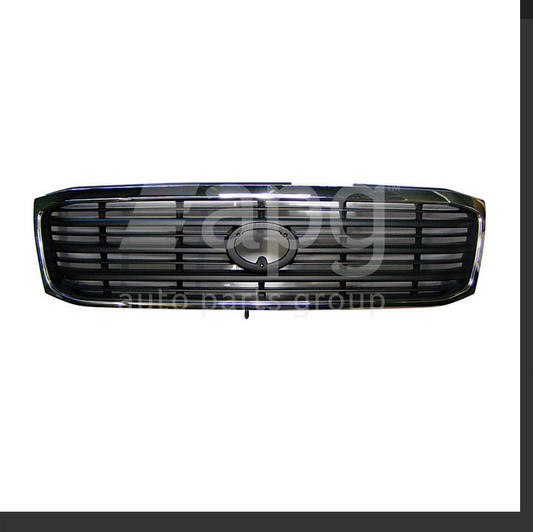 NEW GRILLE FOR TOYOTA LANDCRUISER 100-SERIES 1/98-8/02 GXL BLACK W/CHROME SURROU