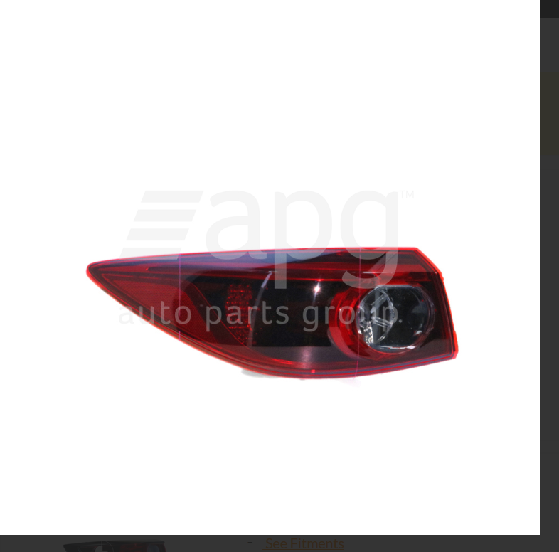 GENUINE LEFT TAIL LIGHT FOR MAZDA 3 BN SEDAN SP25 5/2016-3/2019 MAZDA3