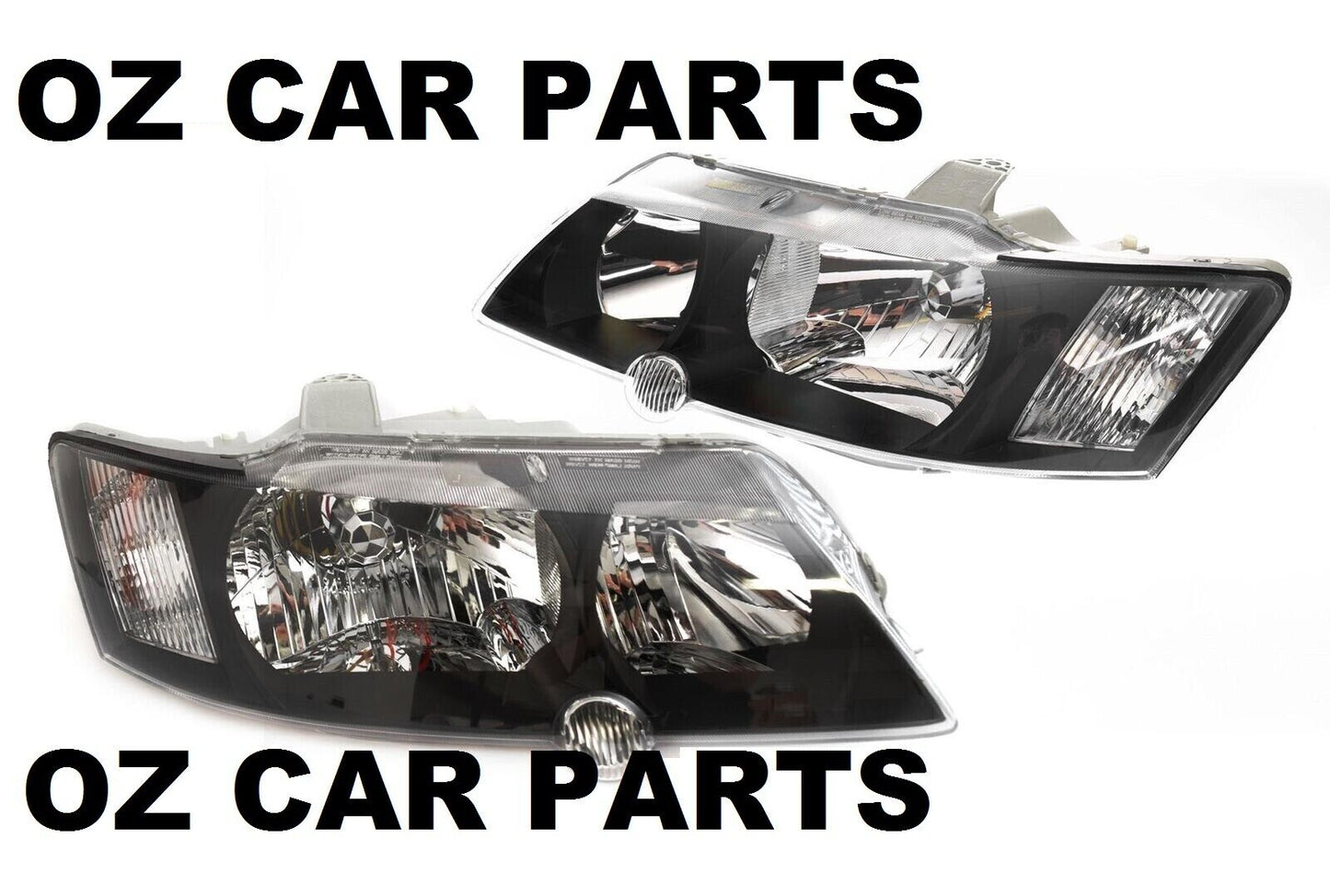 BLACK HEADLIGHTS HEAD LAMP VY HOLDEN COMMODORE Executive Acclaim Equipe