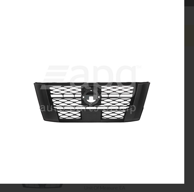 GENUINE FRONT GRILLE FOR NISSAN NAVARA D23 12/2020-ON Pro 4X MODELS BLACK