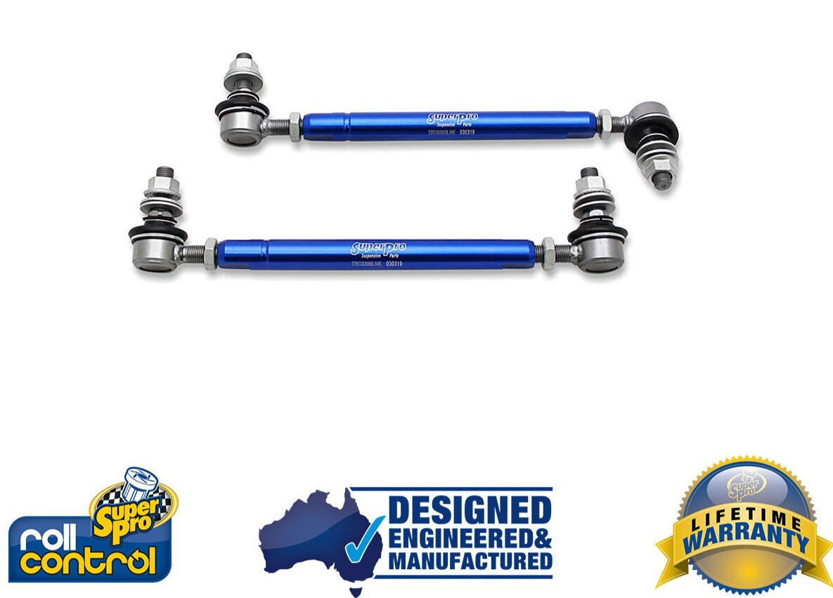 SuperPro HEAVY DUTY FRONT Sway Bar Adjustable HD Link Kit 254-305mm (TRC12200)