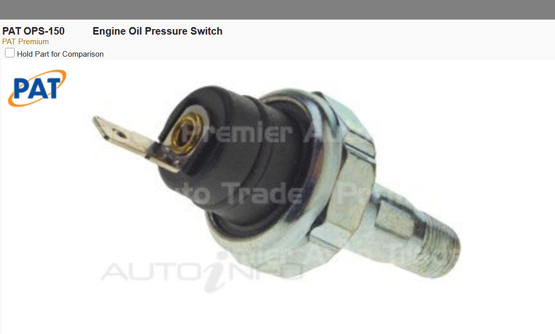 NEW Oil Pressure Switch SENSOR FOR CHEVROLET CORVETTE IMPALA NOVA CAMARO