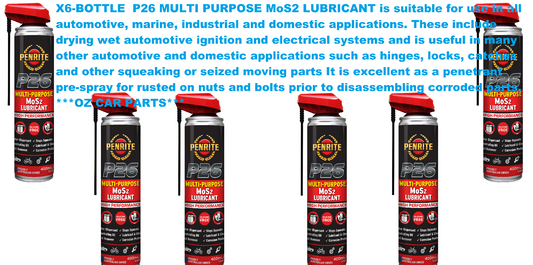 X6 BOTTLE P26 MULTI PURPOSE MoS2 LUBRICANT P26MPL0004 *PENRITE*