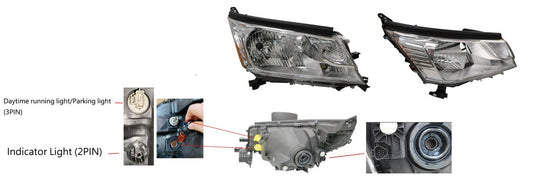 NEW DRIVER SIDE HEADLIGHT FOR TOYOTA HIACE GDH300R/GDH320R/GDH/322R/GRH 300R/