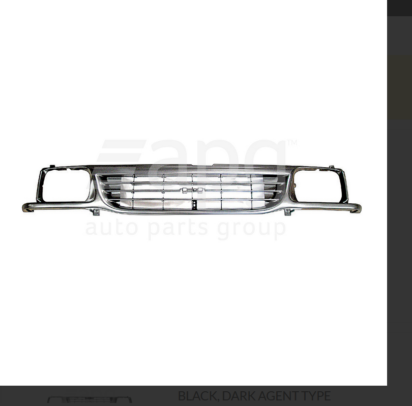 NEW FRONT GRILLE FOR HOLDEN RODEO TF Silver Grey-Dip Bottom 11/1995-12/1997