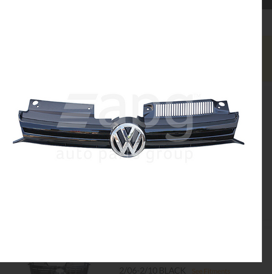 GENUINE FRONT GRILLE FOR VOLKSWAGEN GOLF 2/2009-3/2013 5-DOOR BLACK