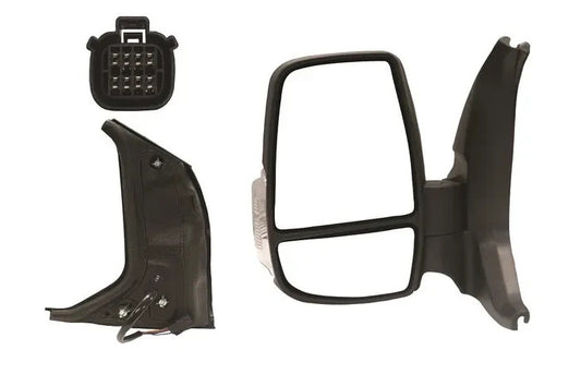 NEW LEFT DOOR MIRROR FOR FORD TRANSIT VO 9/2014-4/2019 BLINKER+HEATED+FOLDING