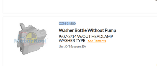 NEW Windscreen Washer BOTTLE FOR MITSUBISHI LANCER 9/07-3/14 W/OUT HEADLAMP WASH