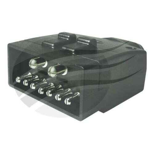 NEW 9-Pin Flat Trailer Plug Plastic 7-Pin with 2-Pin 50A Terminals